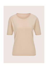 MADELEINE - Sommerpulli mit Rollkante - beige / melange