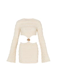 MODA MINX - Partykleid Lace Nautilus Shell mit tollem Muschel-Accessoire - White