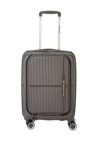 GLOBETROTTER LAHN - 4-Doppelrollen-Trolley, Hartschale - DK.GREY 7488