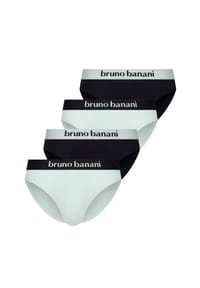 bruno banani - Sportslip / Unterhose 4er Pack Flowing - Grün / Schwarz