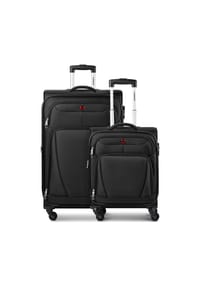WENGER® Beaumont - Beaumont 4 Rollen Kofferset 2-teilig mit Dehnfalte - black