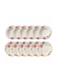Villeroy & Boch Tafel-Set Mariefleur Basic 12er Set bunt - MARIEFLEUR BASIC - bunt