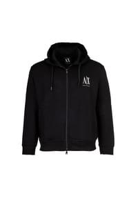 ARMANI EXCHANGE - Herren Sweatjacke mit Kapuze - Hoodie Full-Zip, Baumwoll-Mix - Dunkelblau
