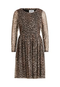 Vera Mont - Freizeitkleid mit Rundhalsausschnitt - Brown/Dark Blue