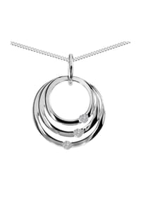 OSTSEE-SCHMUCK® - Kette mit Anhänger , Ruby , Silber 925/000 - silber