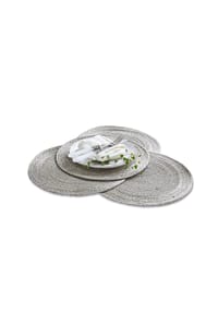 LOBERON - Platzset 4er Set Barningham silber - silber