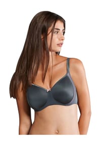 ROSA FAIA - Fleur Soft-BH, Schleifchen-Applikation, für Damen - 408 ANTHRA