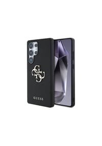 GUESS - Guess Grained Big 4G Logo Small Classic Logo Hülle Samsung Galaxy - Schwarz OneSize