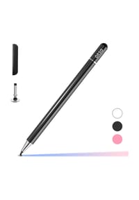MANIKE - Kapazitiver Eingabestift mit Disc-Spitze & Magnetkappe – Präziser Stylus - schwarz