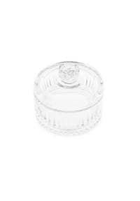 ALMINA® - Glasschale mit Deckel Transparent mit Riffle - Transparent OneSize