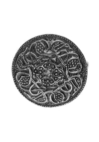 OSTSEE-SCHMUCK® - Brosche , Hiddensee 26 mm rund , Silber 925/000 - silber