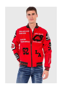 CIPO & BAXX® - Jacke mit coolen Stickereien - BLACK