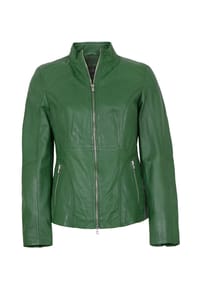 JILANI - Damen Lederjacke Lammnappa grün - grün