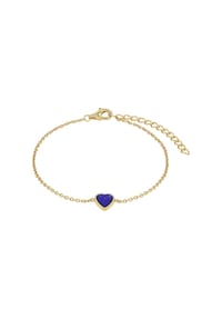 amor - Armband für Damen, Sterling Silber 925, Lapis | Herz - Gold