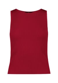 zero - Strick-Top ohne Arm - Candy Red