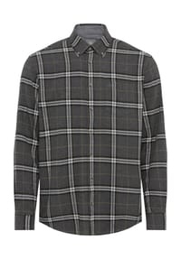 GALERIA - Flanellhemd, Langarm, Button-Down-Kragen, für Herren - ANTHRA MEL/NAVY