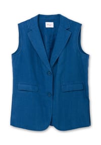 sheego - Longweste - blaubeere
