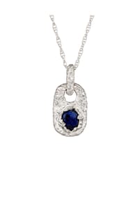 KUZZOÍ - Halskette Lapis Lazuli Blau 925 Sterling Silber - Silber