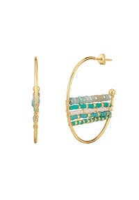 YOKOAMii - Damen Ohrringe Messing - gelbgold