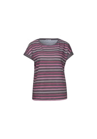 Street One - T-Shirt, Rundhals, für Damen - 37276 BROWN
