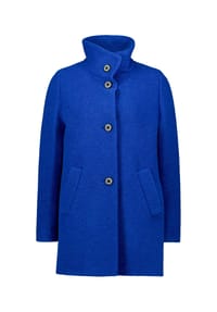 AMBER & JUNE - Kurzmantel mit Stehkragen - Bright Blue Melange
