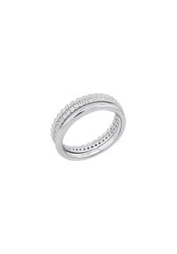 TOM TAILOR - Ring für Damen, Silber 925, Zirkonia - Silber