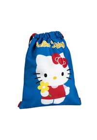 COFI - Hello Kitty Sportbeutel Polyester Leichte Turnbeutel Tasche mit Rücken - Mehrfarbig 33x27x1 cm