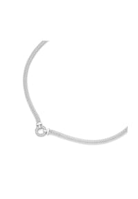 SMART JEWEL® - Collier elegant mit Zirkonia, Silber 925 - silber/gold