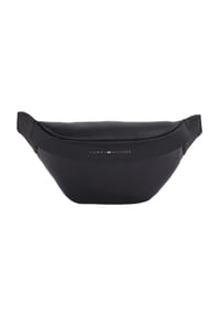 TOMMY HILFIGER - CORP Gürteltasche, Reißverschluss, Emblem - BLACK