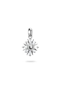 Thomas Sabo - Charm-Anhänger Sonne mit Steinen Connect - silberfarben