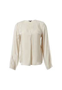 comma, - Shirtbluse, V-Ausschnitt, für Damen - 8024  BROWN