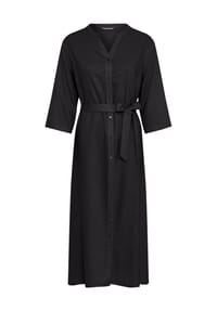 GALERIA - Hemdblusenkleid, Bindegürtel, für Damen - BLACK