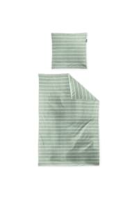 irisette® - Seersucker-Bettwäsche - 30 GRÜN