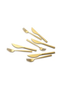 ECHTWERK® - Pizzabesteck-Set 8-tlg - Braun