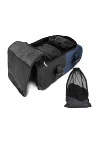 normani® - Reisetasche mit 5 passenden Kleidertaschen Melano - Grau/Petrol