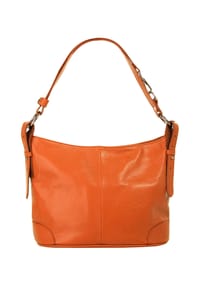 Samantha Look - Umhängetasche Echt Leder, Made In Italy - grau