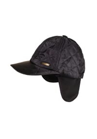 CAPO - Cap, Steppstoff, Futter variable Ohrenklappen - black