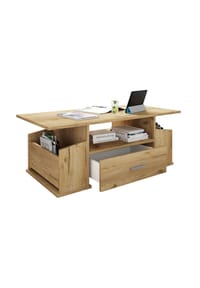 VCM. - Holz Couchtisch mit ausreichend Stauraum | Maße ca. H. 44 x B. 110 x T. 52 cm | Wohnzimmertisch mit Schublade - Junata - Anthrazit / Honig-Eiche