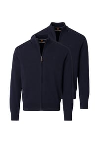 redmond - Strickjacke 2er Pack Basic - Schwarz