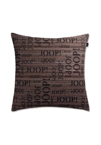 JOOP! FABRICS COLLECTION LOGO STATEMENT Polsterkissen mit Vließfüllung 50x50 cm, Rose - JOOP! LOGO STATEMENT - Kiesel