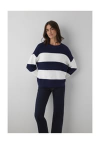mavi - Strickpullover, Baumwolle, für Damen - 84371 MARITIME BLU