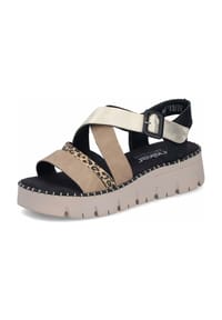 rieker - Plateau Sandalen für Damen - beige
