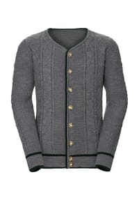 Witt - Strickjacke - grau-meliert