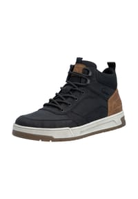 rieker - Lederimitat Stiefelette - Schwarz/Braun