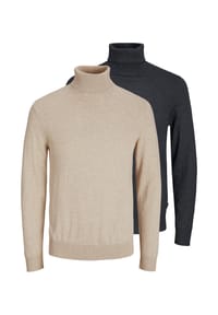 JACK & JONES - Pullover 2er Pack Emil Knit - Schwarz