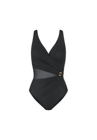 TRIUMPH - Badeanzug, V-Ausschnitt, für Damen - BLACK