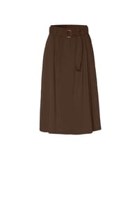 TONI - Sommerrock Midi Skirt - dark brown | 079