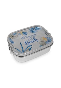 ppd - Lunchbox Ocean Life is better Steel Lunch Box, Edelstahl, 900 ml - Mehrfarbig