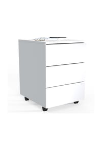 VCM. - Rollcontainer | Beistellcontainer mit Schubladen | Maße ca. H. 55 x B. 39 x T. 45 cm | Bürocontainer - Dalosa 3 Schubladen - Anthrazit