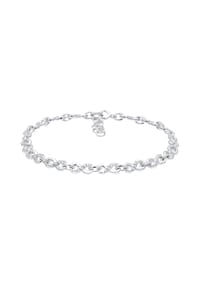 elli. - Armband Infinity Kristalle 925 Silber Infinitá - Silber